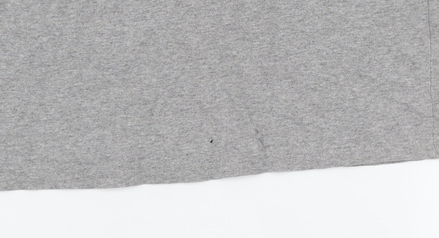 Tom's Trunks Men's Grey Organic Cotton Crew Neck T-Shirt Size L