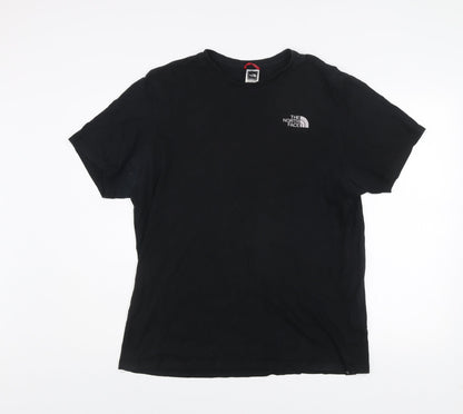 The North Face Men's Black Cotton Graphic T-Shirt Size L