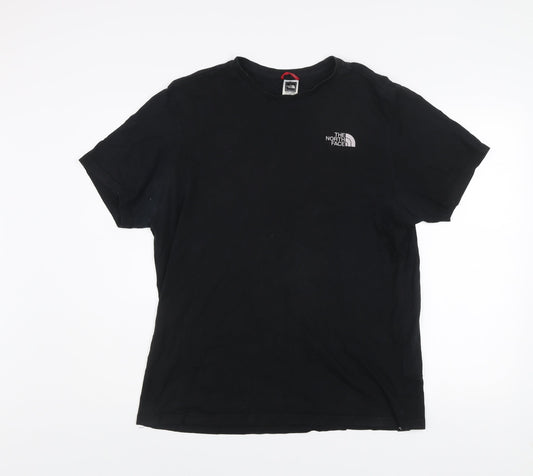 The North Face Men's Black Cotton Graphic T-Shirt Size L