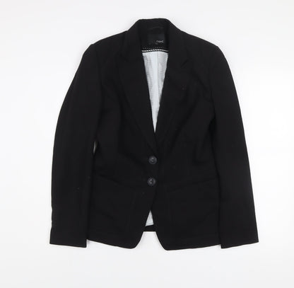 Next Women Black Size 12R Classic Two-Button Suit Jacket