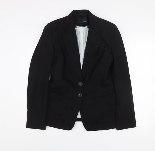 Next Women Black Size 12R Classic Two-Button Suit Jacket