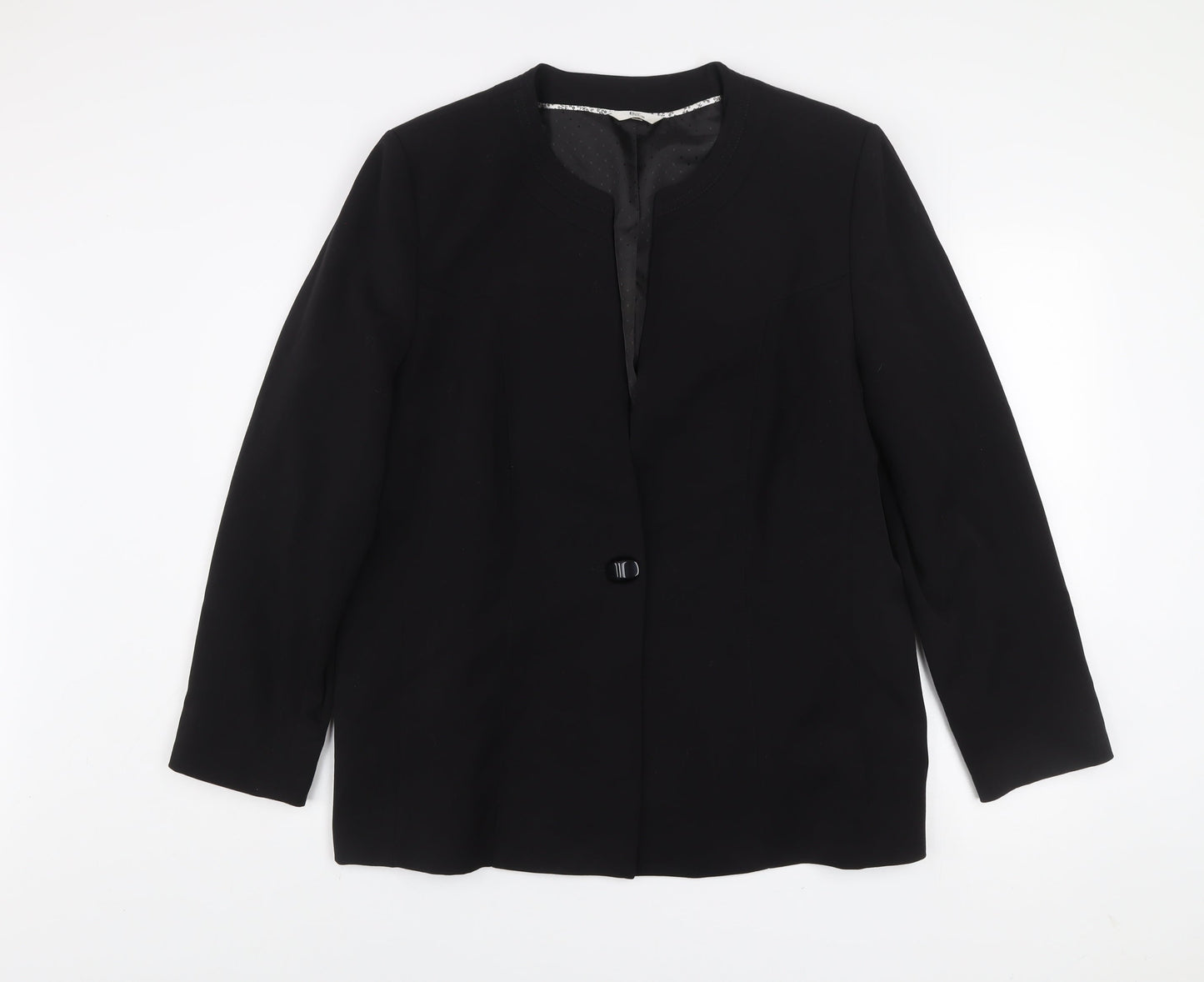 Klass Collection Women's Black Size 20 Classic Blazer Jacket