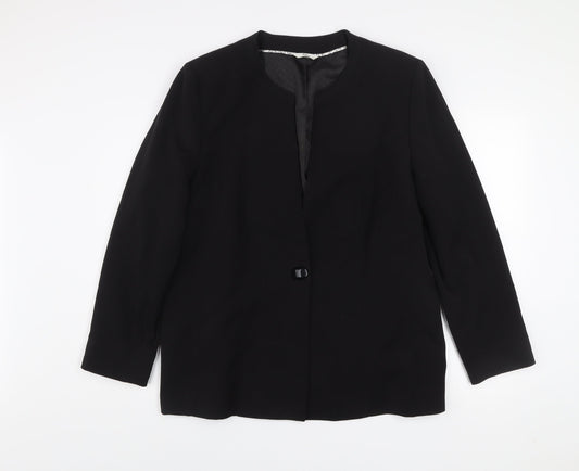 Klass Collection Women's Black Size 20 Classic Blazer Jacket
