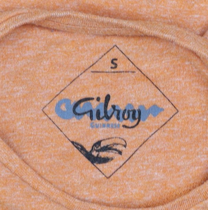 Gilroy Men’s Orange Guinness Toucan Graphic T-Shirt Size S