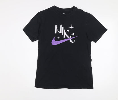 Nike Men's Black Small Graphic Logo Sports T-Shirt