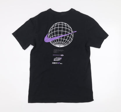 Nike Men's Black Small Graphic Logo Sports T-Shirt