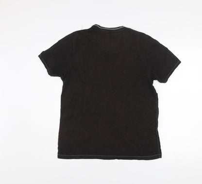 Rocha John Rocha Men's Black Cotton Short Sleeve T-Shirt Size S