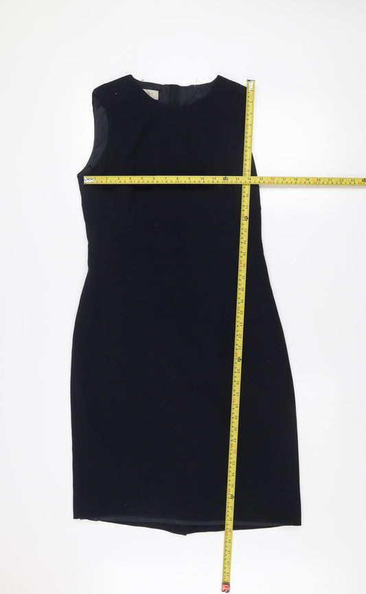 Hobbs Women’s Black Sleeveless Sheath Work Dress Size 12