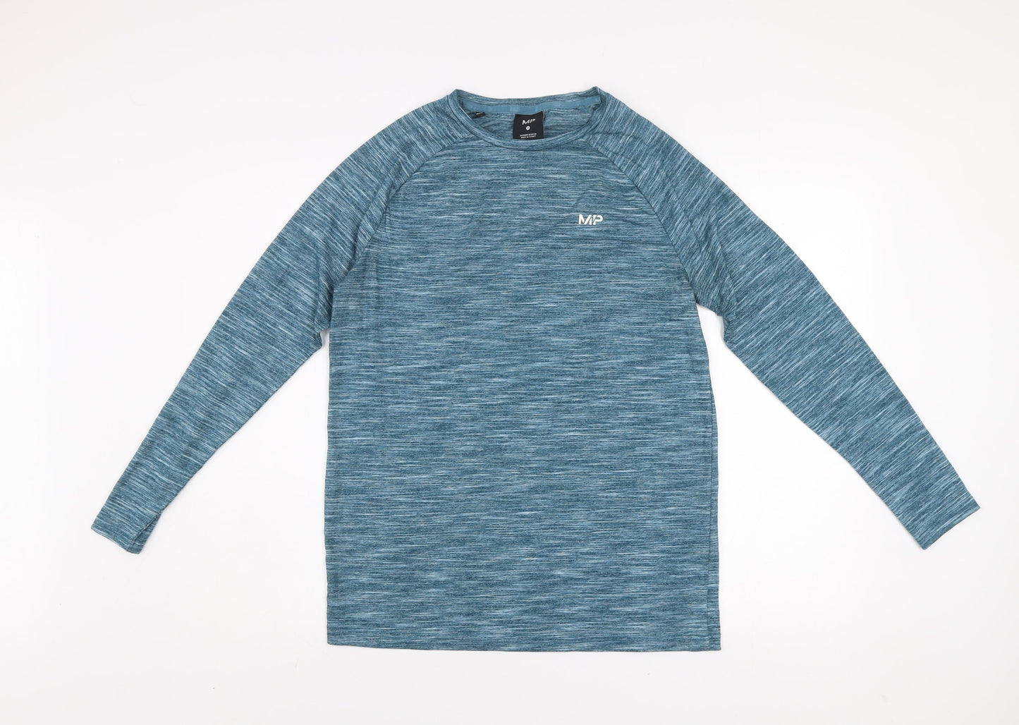 MP Men's Blue Long Sleeve Training Top Size S Athletic Fit