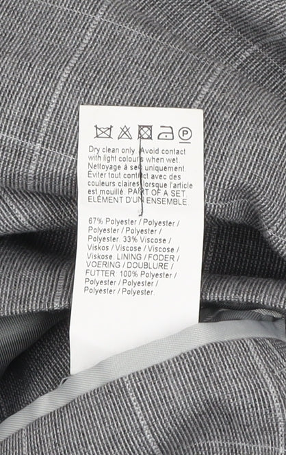 Mens UK Size 40 River Island Regular Grey Suit Jacket
