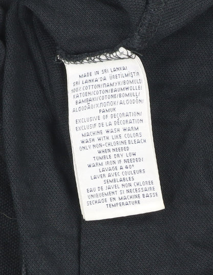Ralph Lauren Men's Black Cotton Polo Shirt Size L Classic Fit