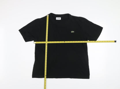Lacoste Sport Men's Black XL Short Sleeve Crew Neck Cotton T-Shirt