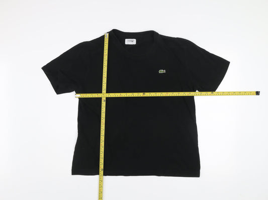 Lacoste Sport Men's Black XL Short Sleeve Crew Neck Cotton T-Shirt