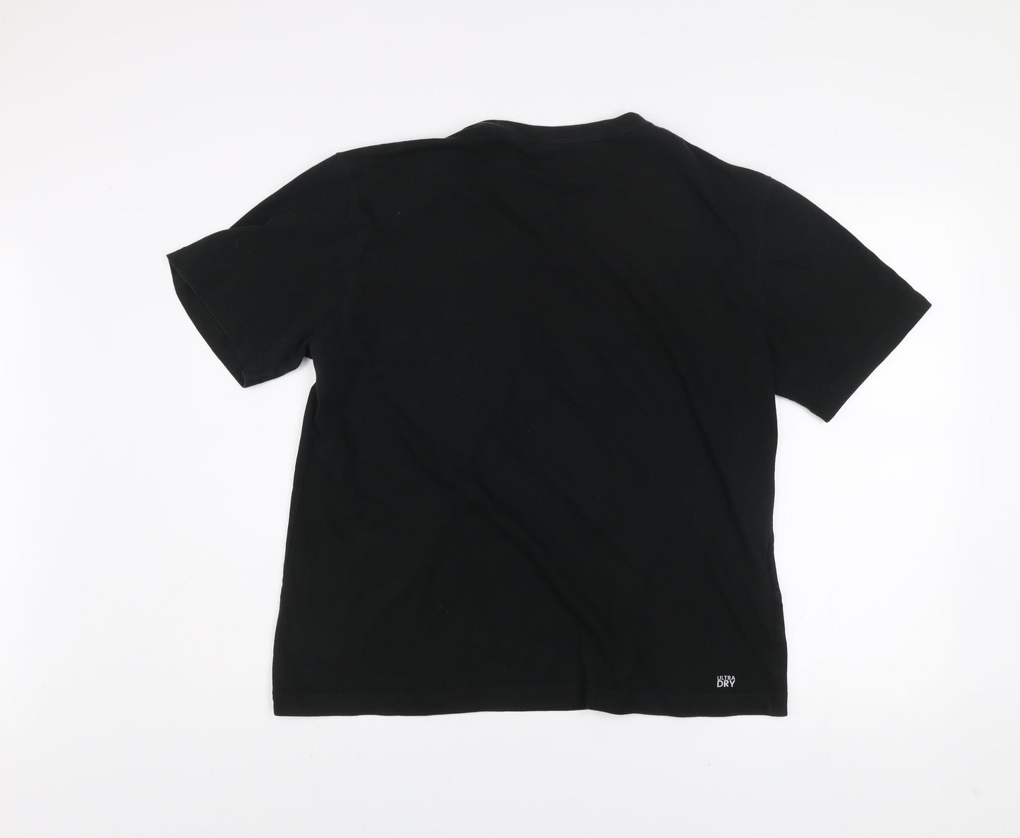 Lacoste Sport Men's Black XL Short Sleeve Crew Neck Cotton T-Shirt