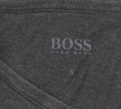 Hugo Boss Men's Grey Cotton Crew Neck Short Sleeve T-Shirt Size S