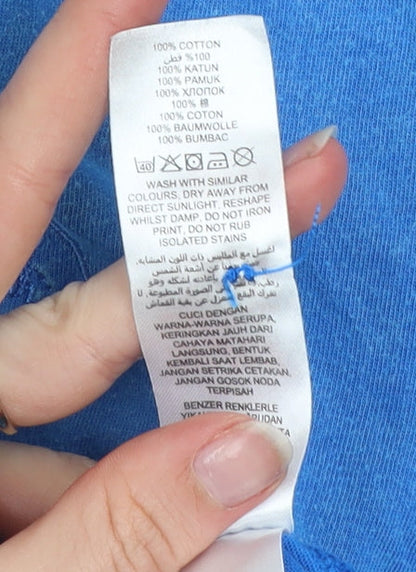 Rocha John Rocha Boys Blue 11-12 Years Cotton Polo Shirt