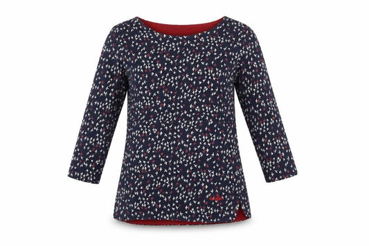 Womens UK Size 8 Weird Fish Blue Basic T-Shirt