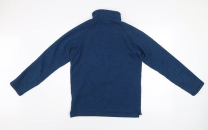 Rab Men's Blue Fleece Pullover Sweatshirt UK S Outdoor 1/4 Zip
