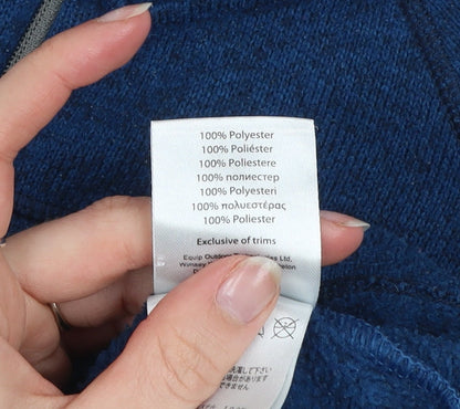 Rab Men's Blue Fleece Pullover Sweatshirt UK S Outdoor 1/4 Zip