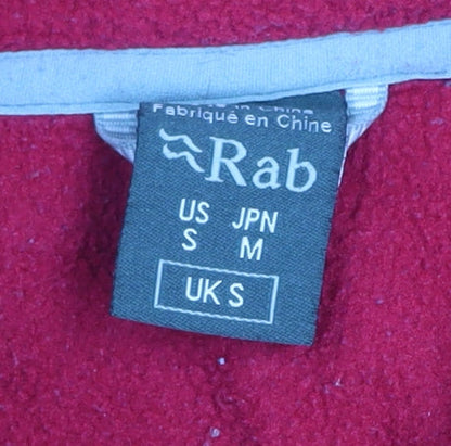 Rab Mens Red Fleece 1/2 Zip Pullover Sweatshirt Size S