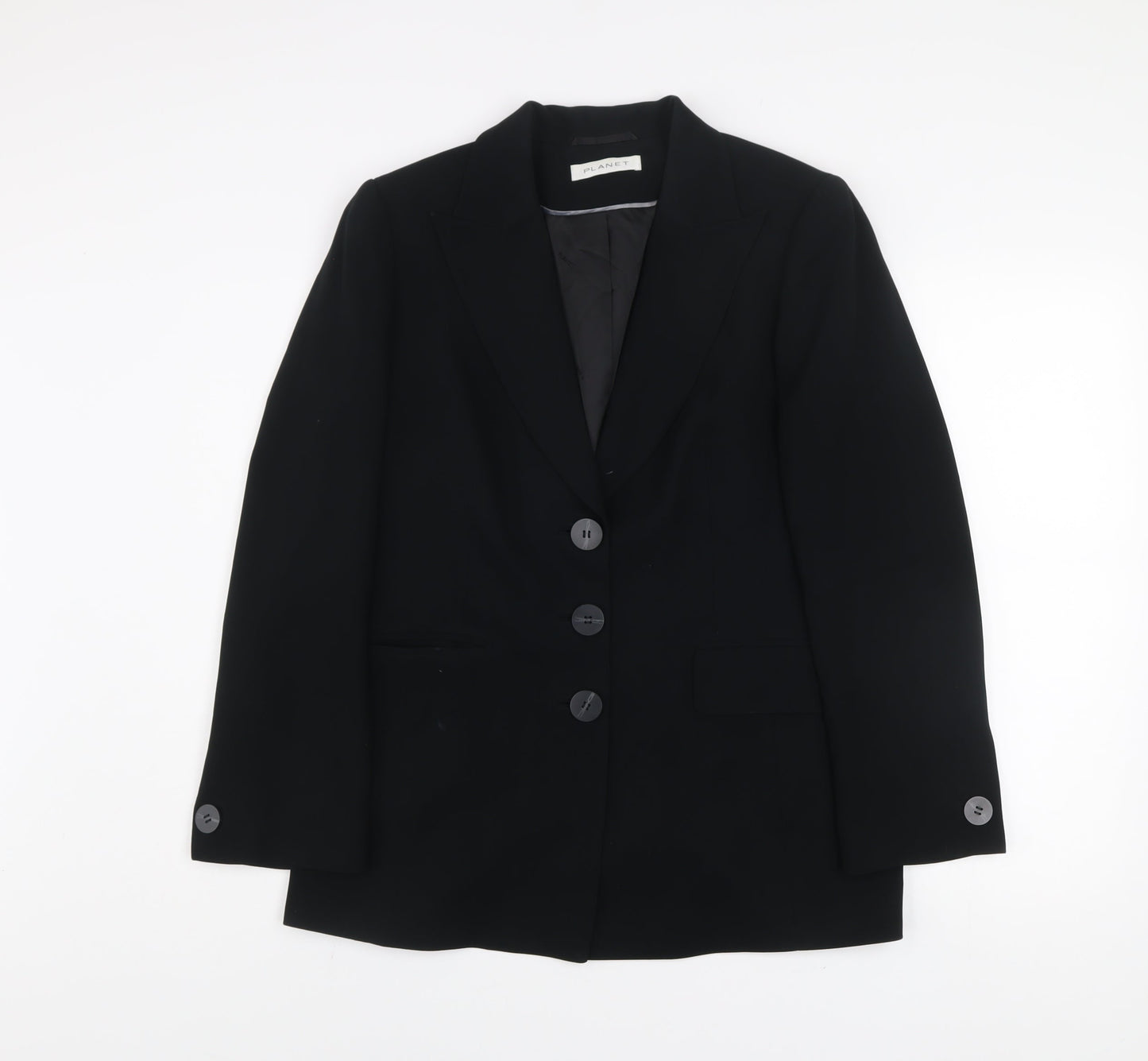 Womens UK Size M Planet Regular Black Blazer