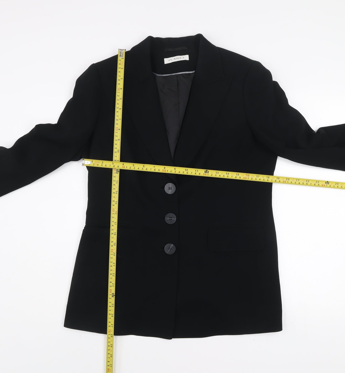 Womens UK Size M Planet Regular Black Blazer