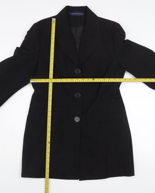 Womens UK Size 12 Fashion Extra Black Blazer