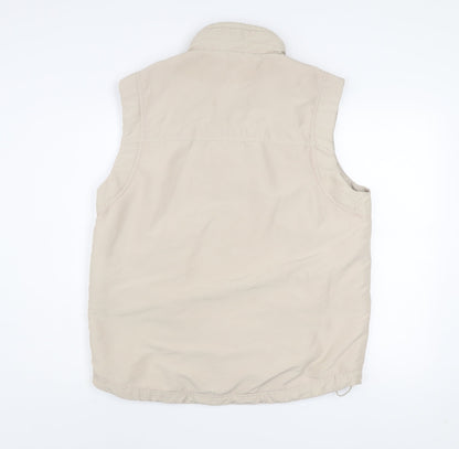 EWM Pure Classics Men's Beige Padded Waistcoat Bodywarmer M Polyester