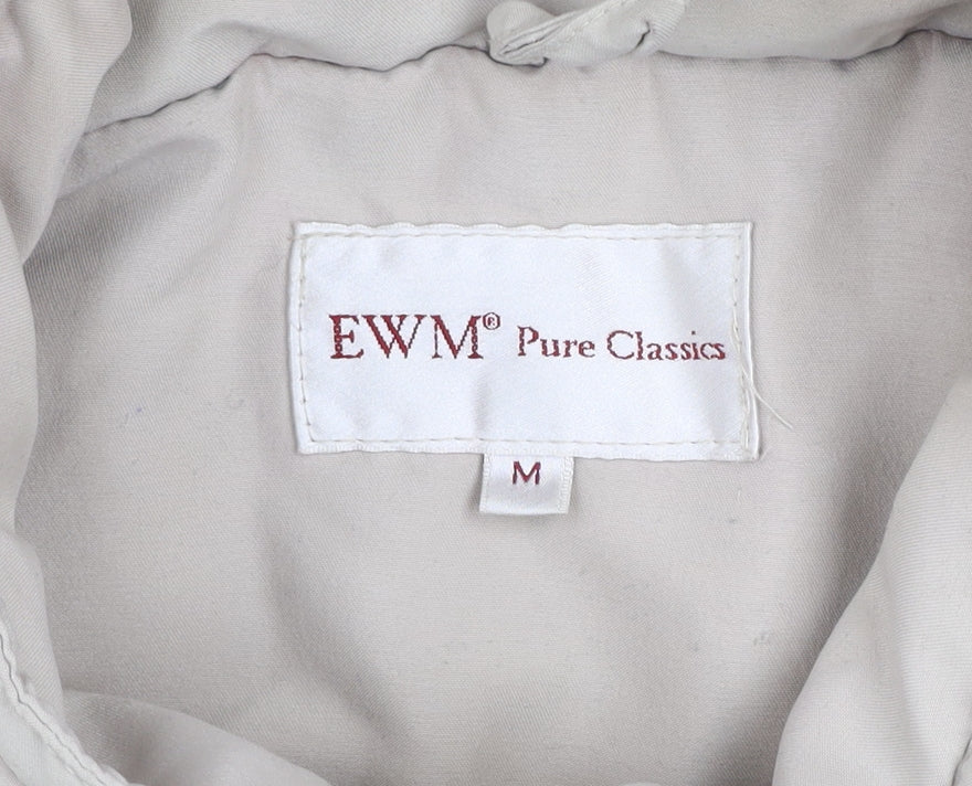 EWM Pure Classics Men's Beige Padded Waistcoat Bodywarmer M Polyester