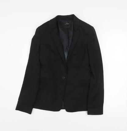 Next Womens Black Tailored Blazer Size 6 Classic Work Jacket
