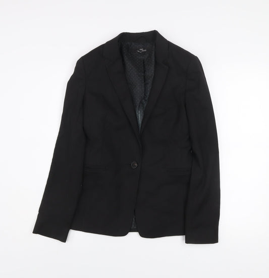 Next Womens Black Tailored Blazer Size 6 Classic Work Jacket