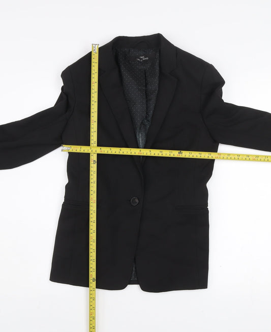 Next Womens Black Tailored Blazer Size 6 Classic Work Jacket