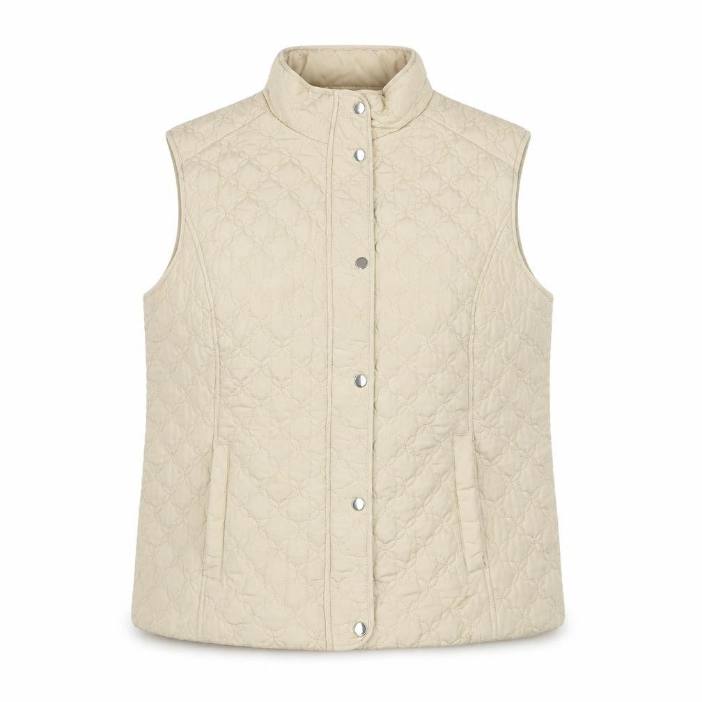 Womens UK Size L HONOR MILLBURN Beige Quilted Coat