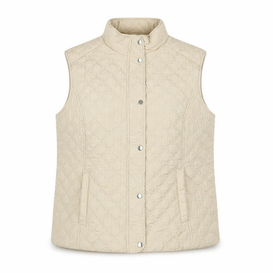 Womens UK Size L HONOR MILLBURN Beige Quilted Coat