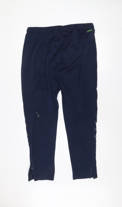 BLK Connacht Rugby Men's Blue Tapered Track Pants Size L