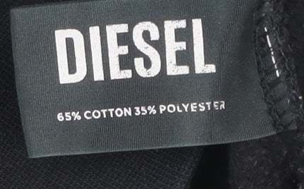Mens UK Size S Diesel Black Pullover Sweatshirt