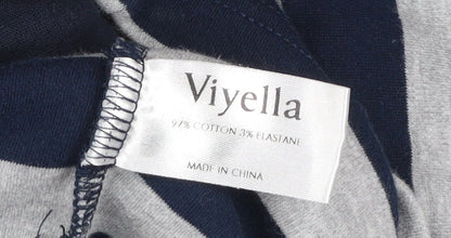 Womens UK Size XL Viyella Blue Basic Jacket