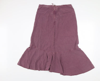 Marks and Spencer Women’s Purple Flared Midi Skirt Size 12