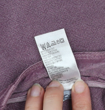 Marks and Spencer Women’s Purple Flared Midi Skirt Size 12