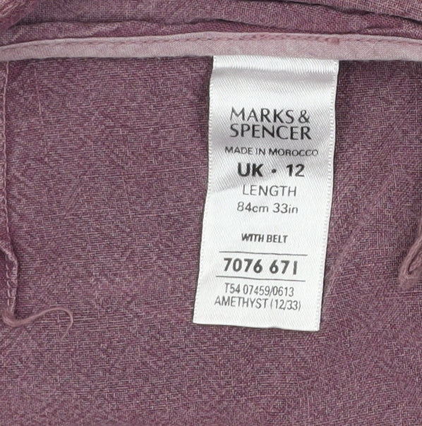 Marks and Spencer Women’s Purple Flared Midi Skirt Size 12