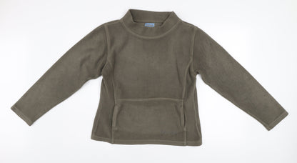 Weird Fish Mens Green Fleece Pullover Sweatshirt M Regular Fit