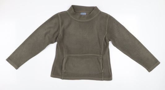 Weird Fish Mens Green Fleece Pullover Sweatshirt M Regular Fit