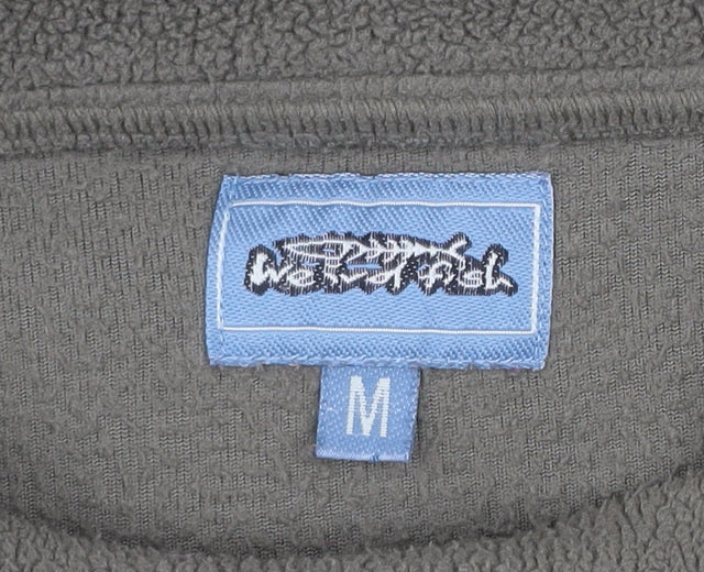 Weird Fish Mens Green Fleece Pullover Sweatshirt M Regular Fit
