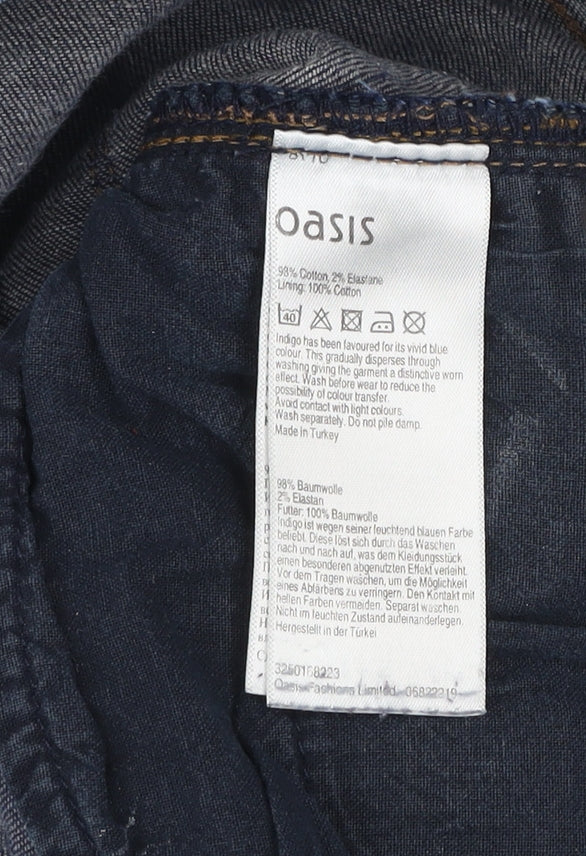 Oasis Women Blue Bootcut Regular Fit Stretch Denim Jeans Size 14R