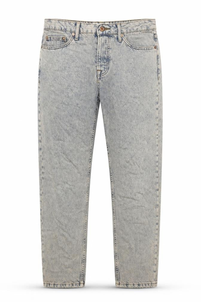 Mens UK Size M Topman Relaxed Fit Straight Blue Jeans