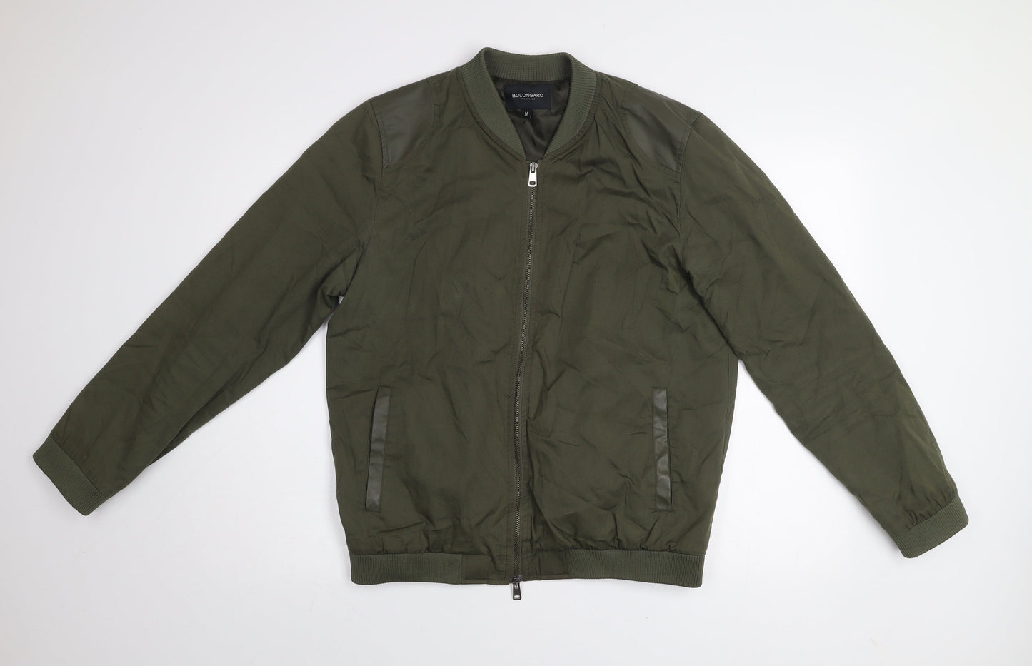 Mens UK Size M Bolongaro Trevor Green Bomber Jacket