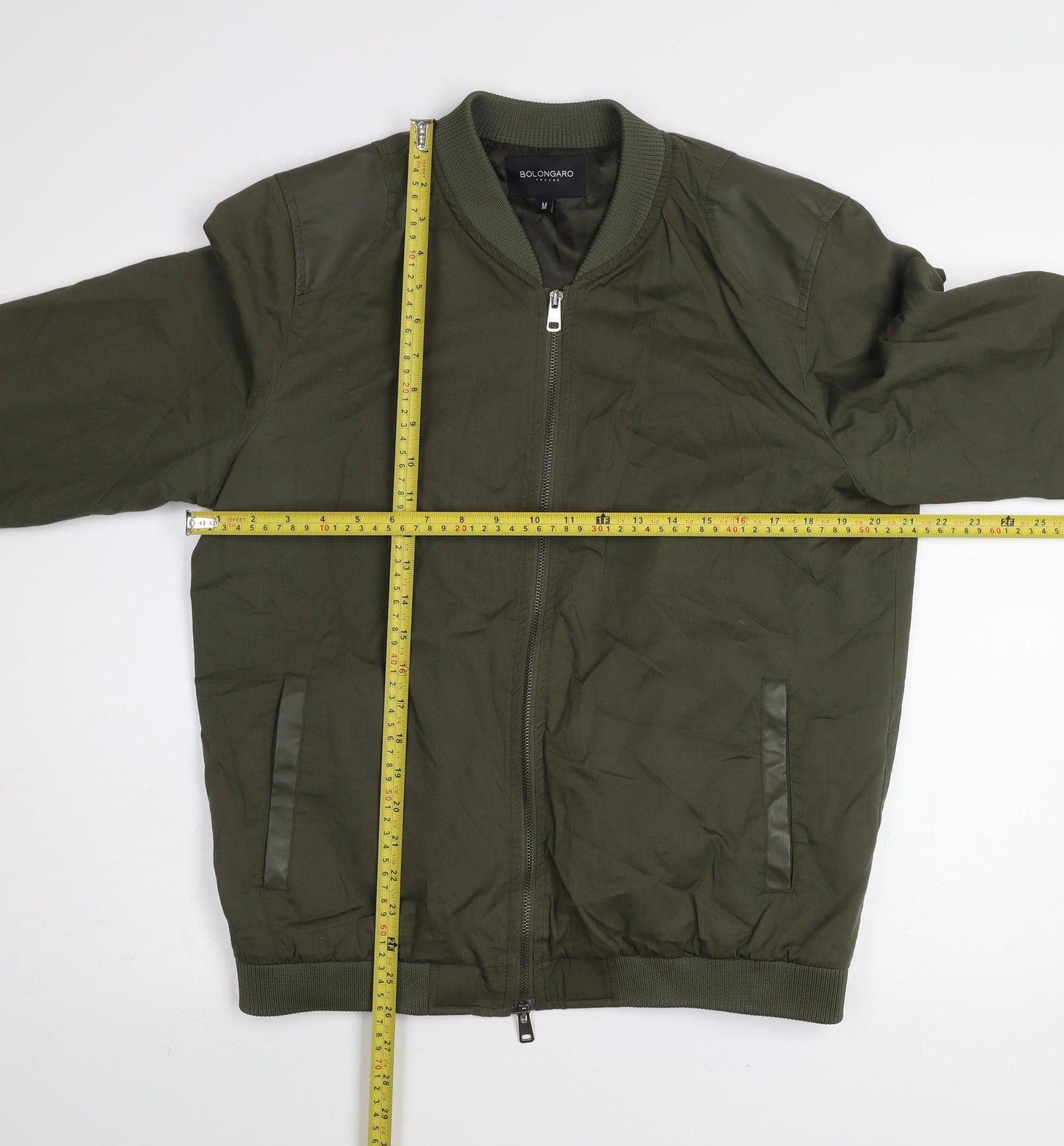 Mens UK Size M Bolongaro Trevor Green Bomber Jacket