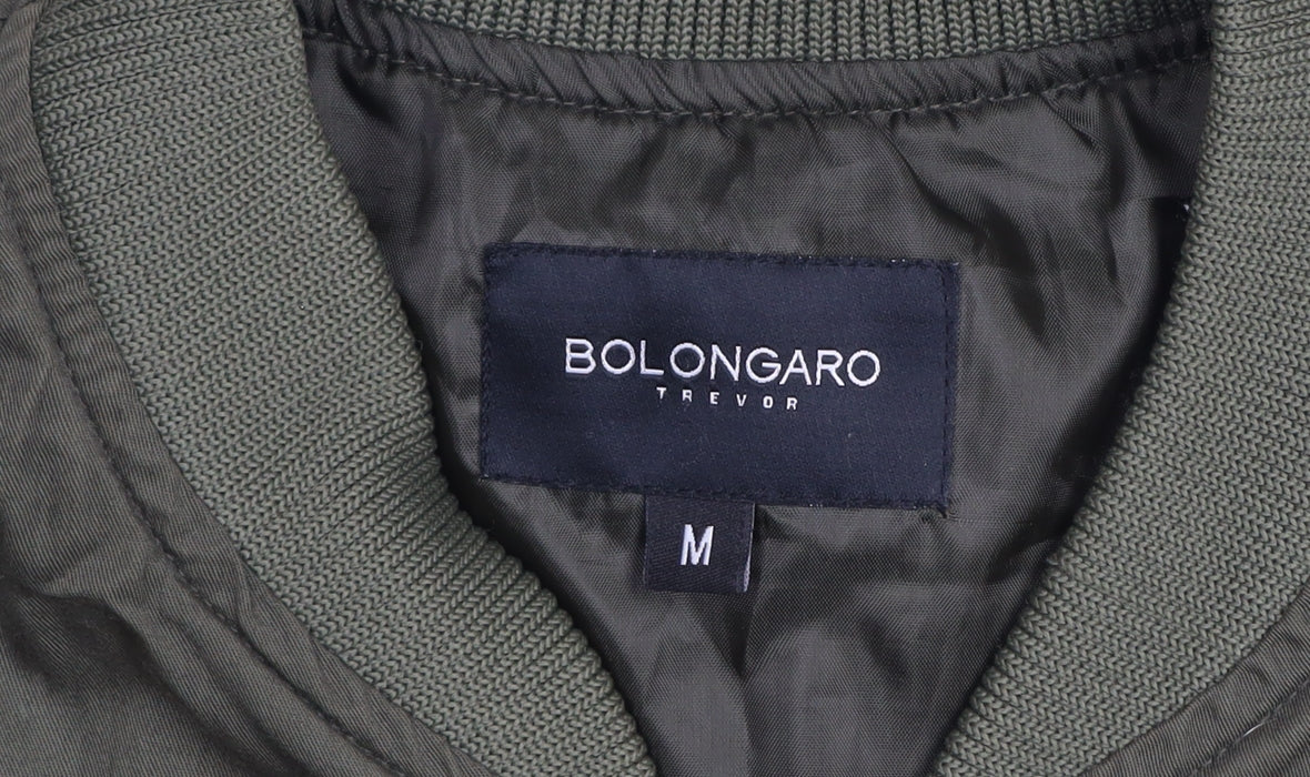Mens UK Size M Bolongaro Trevor Green Bomber Jacket