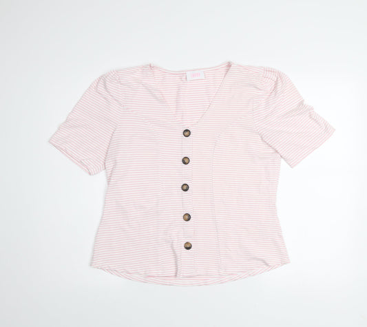 Womens UK Size 16 Savida Pink Basic Blouse