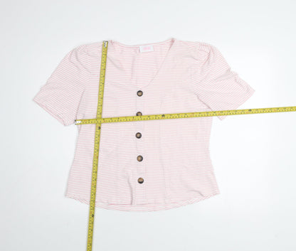 Womens UK Size 16 Savida Pink Basic Blouse